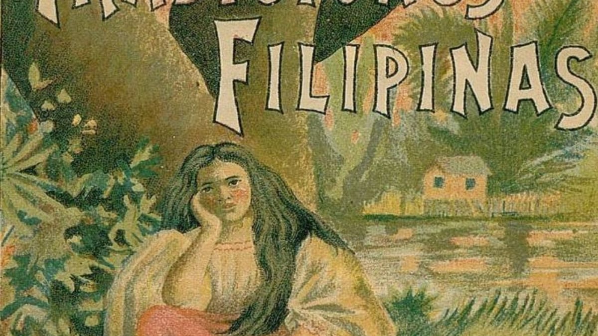 Portada de 'Tradiciones filipinas' de Juan y José Toral, Manila 1895, de la colección de la Biblioteca Nacional de España