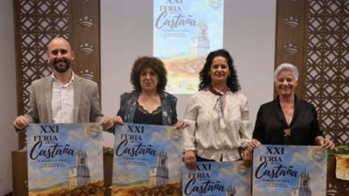 Cartel de la XXI Feria de la Castaña de Cabeza la Vaca