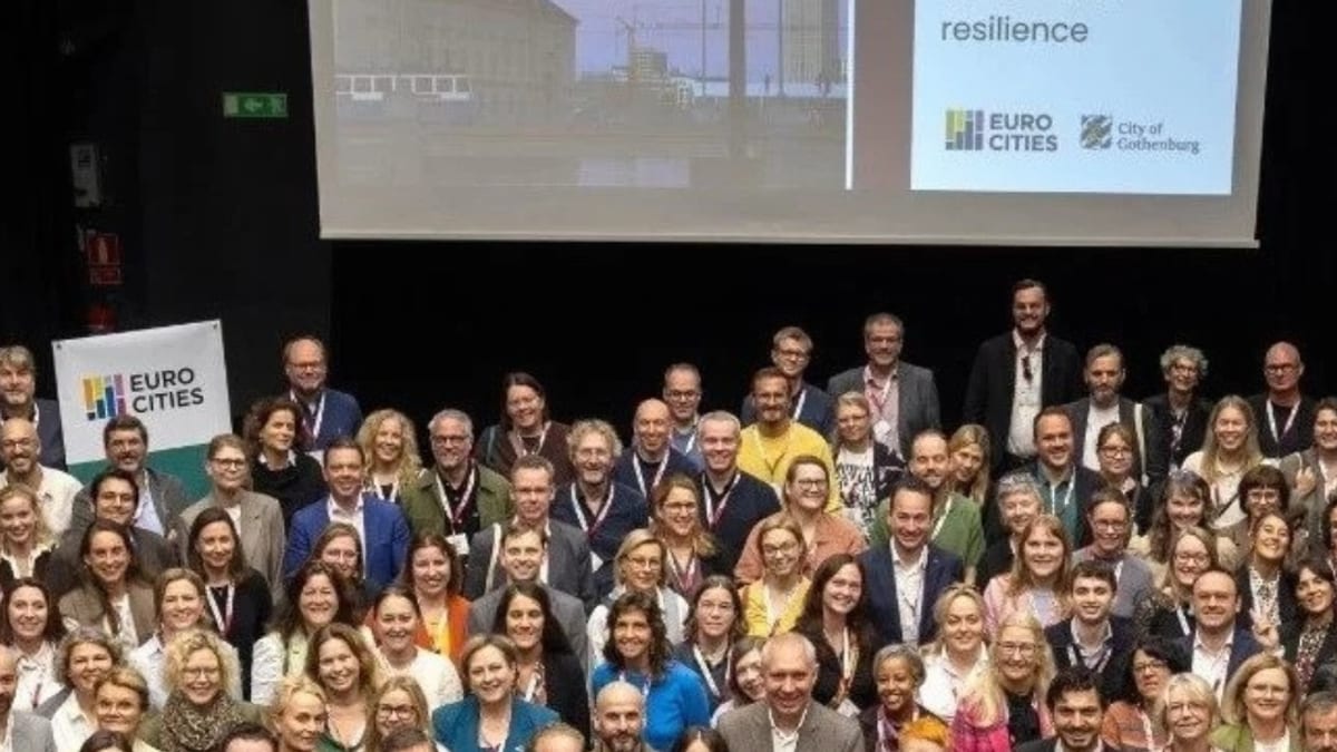 Participantes del Culture Forum de Eurocities en Gotemburgo, con Cáceres 2031 representando a la ciudad extremeña