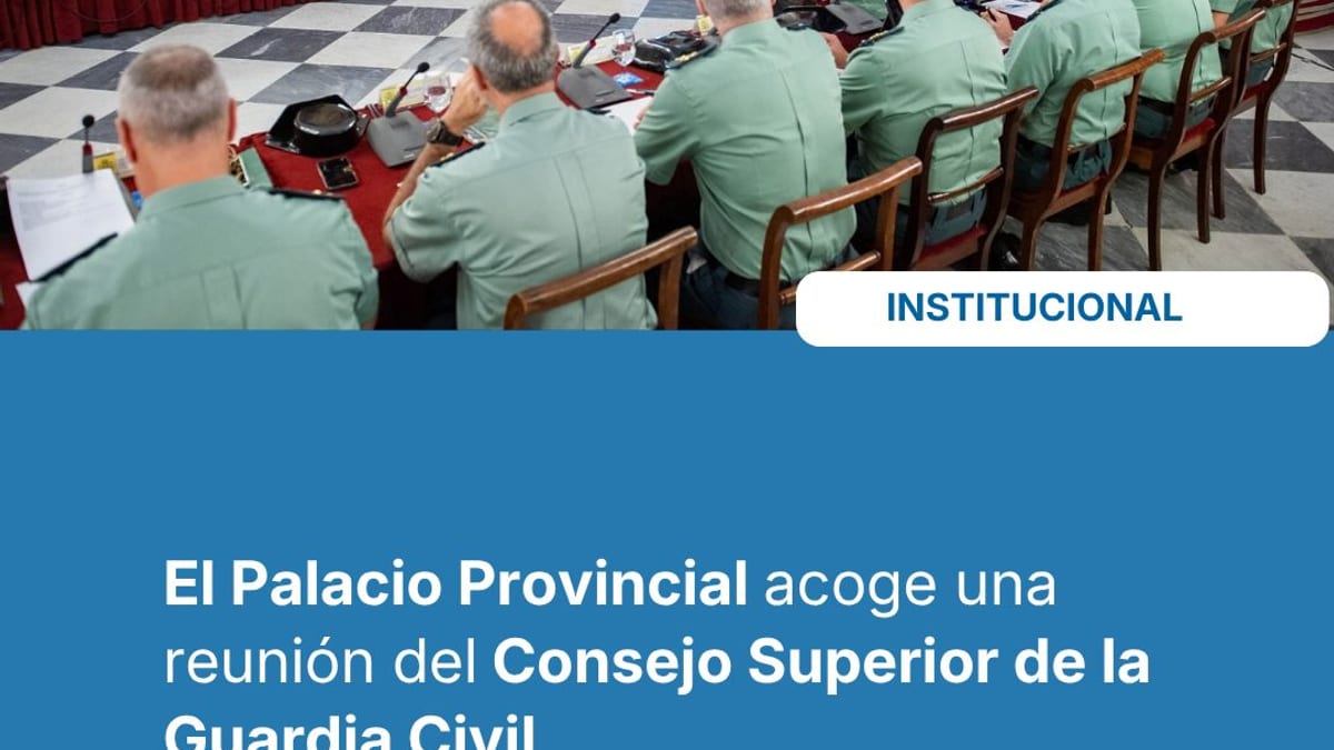 Reunión del Consejo Superior de la Guardia Civil en el Palacio Provincial de Cádiz
