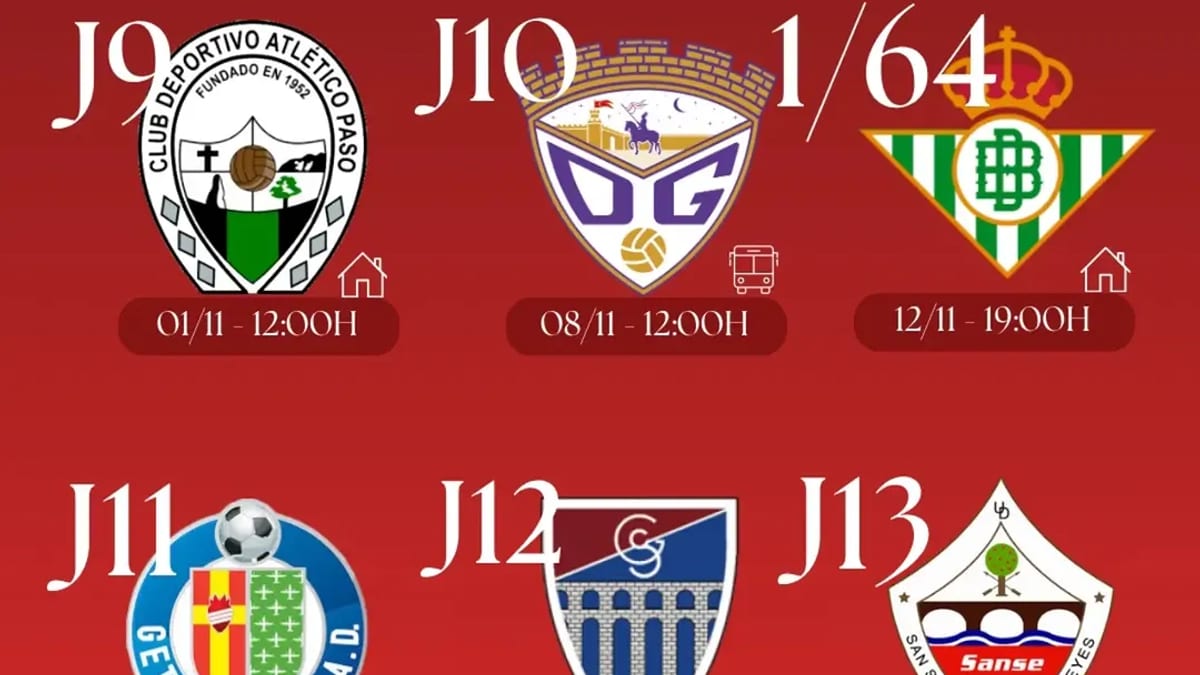 Calendario de partidos de noviembre de Navalcarnero con jornadas de 2ª RFEF y Copa del Rey