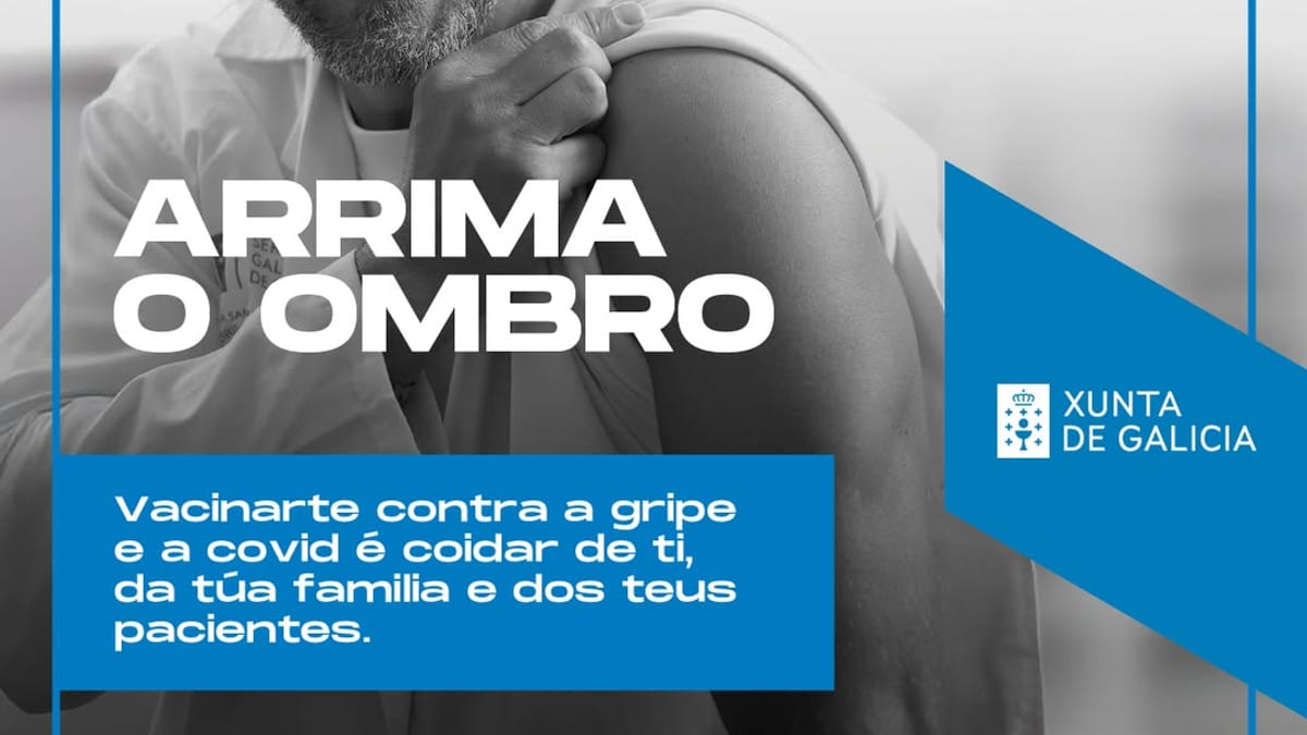 Cartel campaña 2026 vacunación gripe y covid-19 Xunta Galicia