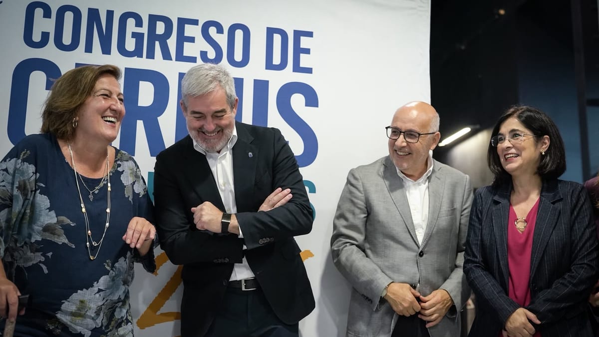 Fernando Clavijo durante el XX Congreso de CERMIs Autonómicos en Las Palmas de Gran Canaria