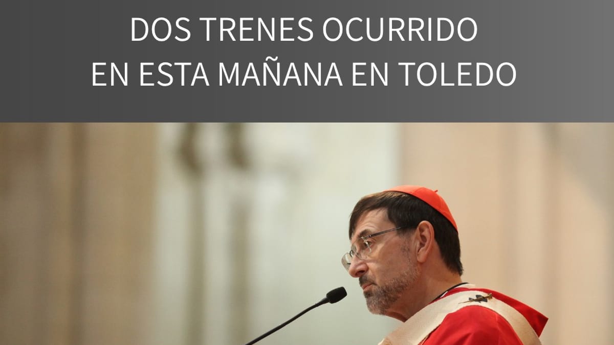 El cardenal José Cobo, arzobispo de Madrid, expresando condolencias por el accidente ferroviario en Toledo