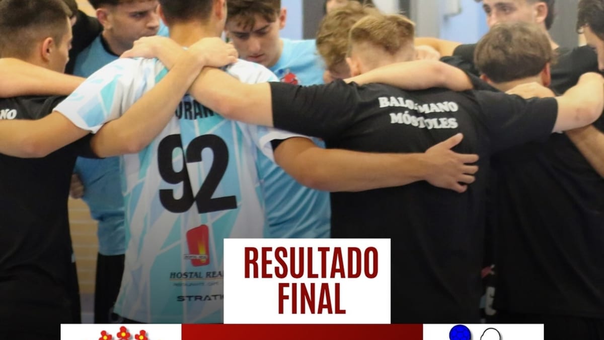 Resultado final jornada 3: Elda 34-28 CBM Móstoles, 1ª Nacional masculina de balonmano