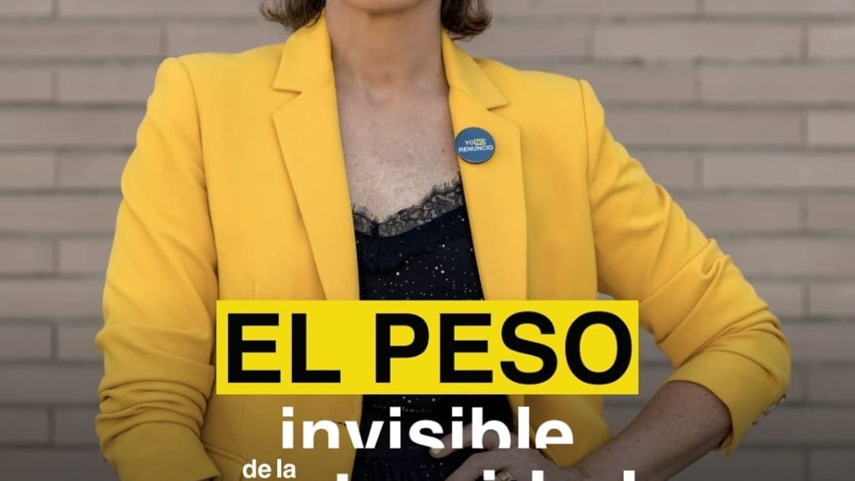 Cartel de la charla 'El peso invisible de la maternidad' con Laura Baena en Albacete el 23 de octubre