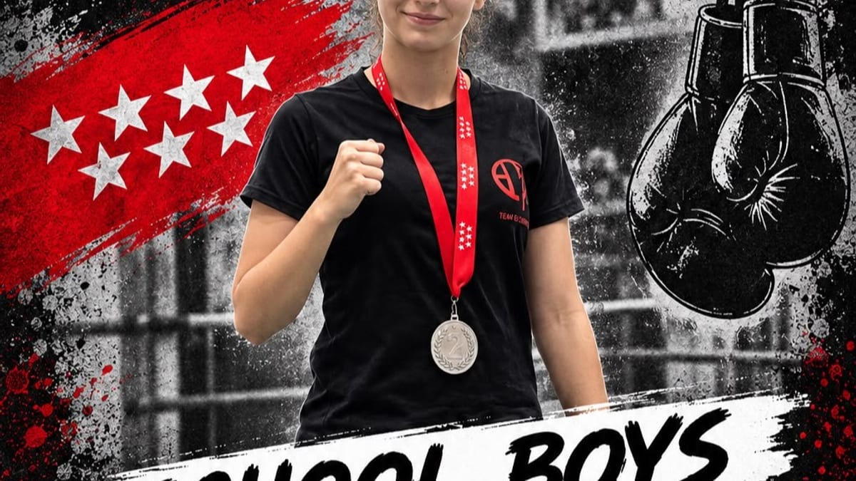 Naiara Escribano, boxeadora de Daddy Boxing de Illescas, ganadora de medalla de plata en la categoría School Boys Cadete 50 kg del Campeonato de Madrid 2026