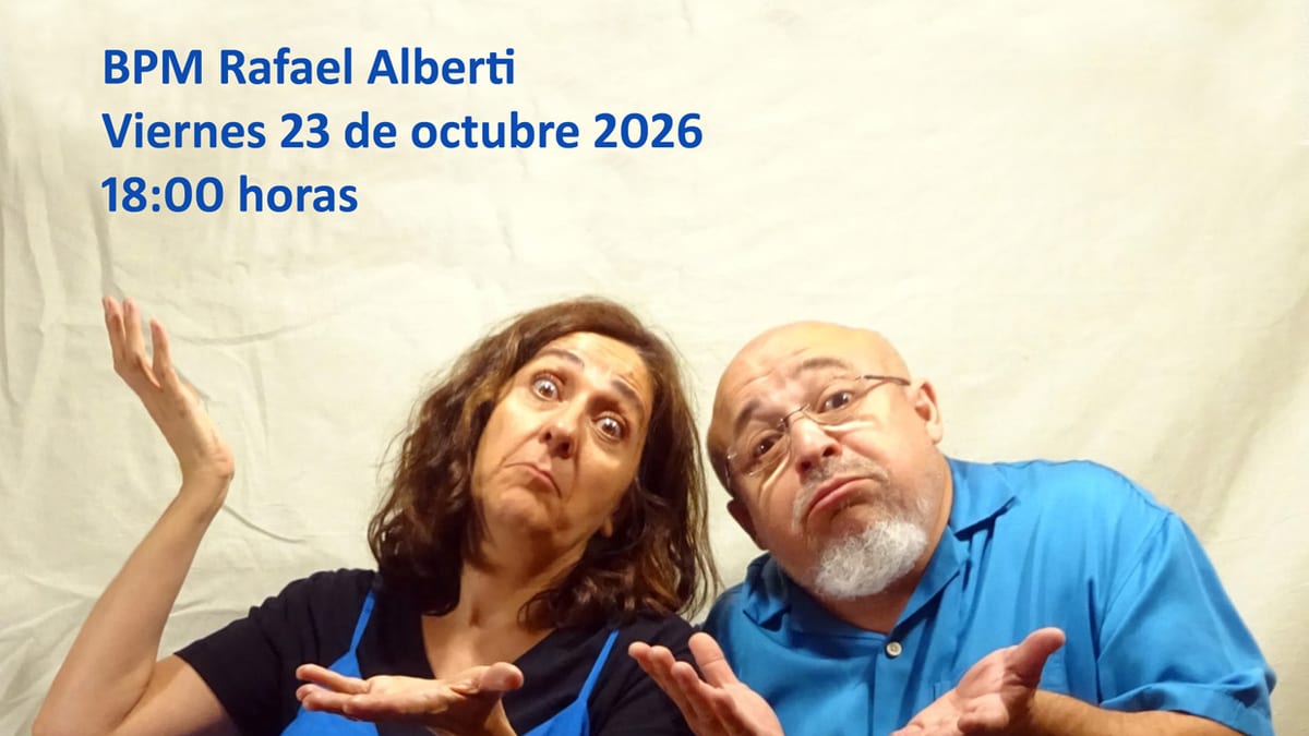 Cartel de la sesión de cuentacuentos 'De fábula' de LÉGOLAS en la Biblioteca Rafael Alberti