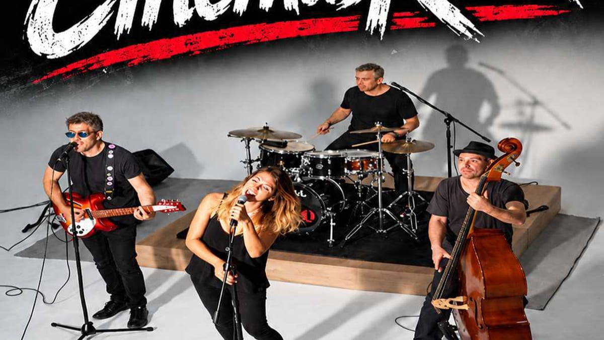 Cartel del concierto pedagógico Cinemasrock en Paracuellos de Jarama, domingo 25 de octubre a las 17:30 horas