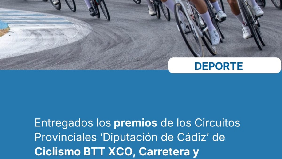 Premios y campeones de los Circuitos Provinciales de Ciclismo de la Diputación de Cádiz
