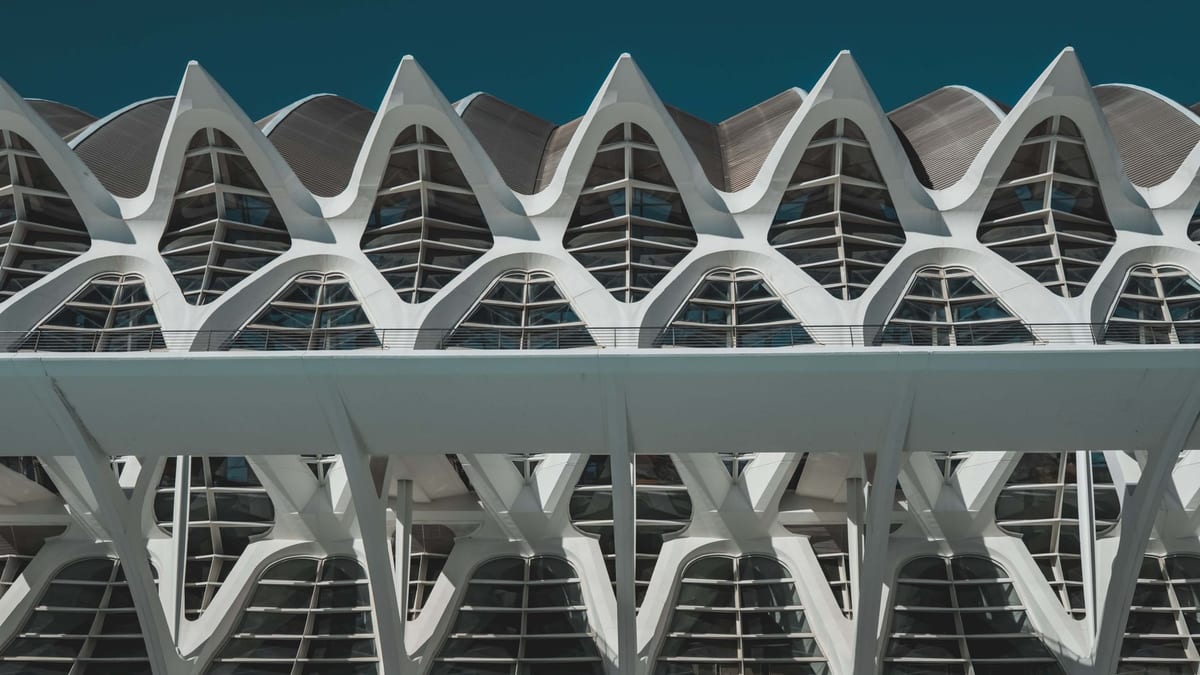 Fachada de la Ciutat de les Arts i les Ciències en Valencia