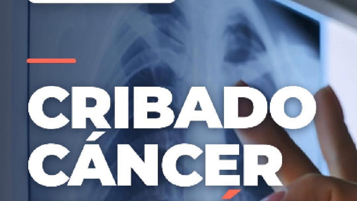 Cartel informativo del programa de cribado de cáncer de pulmón de Castilla-La Mancha y SESCAM