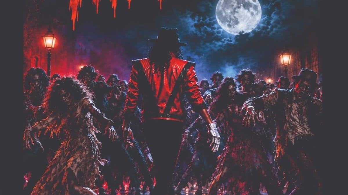 Cartel del evento Baila el Thriller de la Casa de la Juventud de Colmenar Viejo para Halloween el 31 de octubre