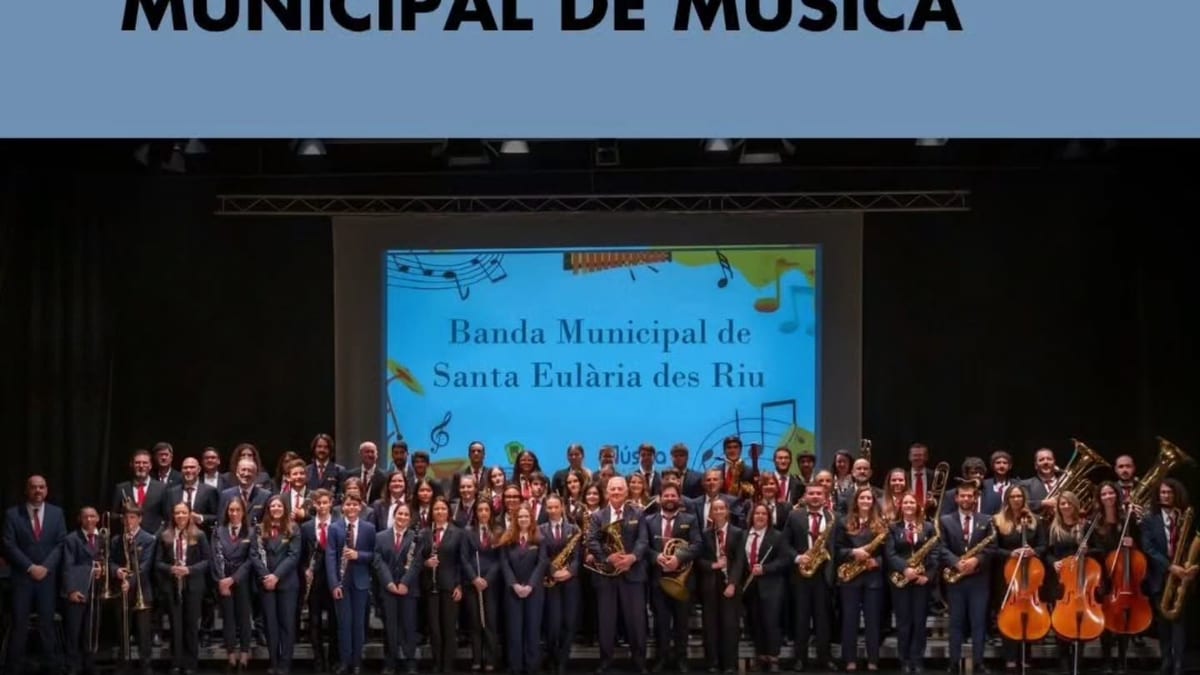 Cartel del concierto de Santa Cecília de la Banda Municipal de Música de Santa Eulária des Riu