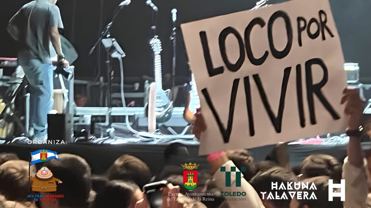 Cartel del Concierto Hakuna Talavera del 16 de octubre en la Plaza del Pan de Talavera de la Reina