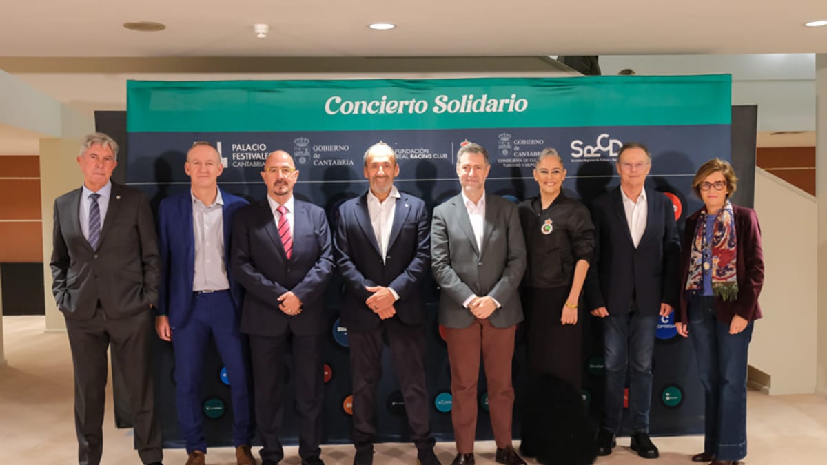 Concierto solidario de la Fundación Real Racing Club en el Palacio de Festivales de Santander