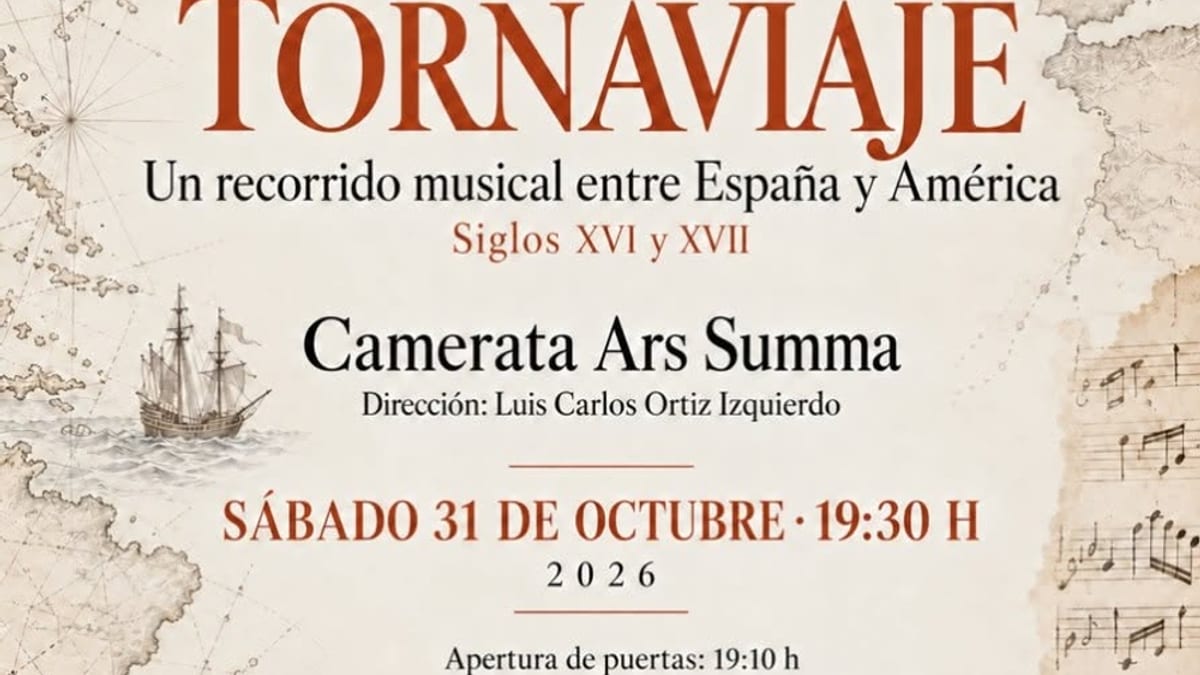 Cartel del concierto Tornaviaje en el Espacio Torner de Cuenca