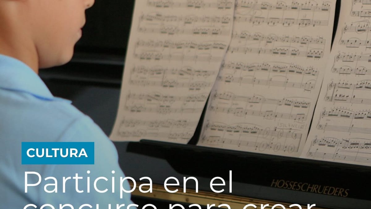 Cartel del concurso para crear el himno oficial de Tres Cantos con motivo del 35 aniversario