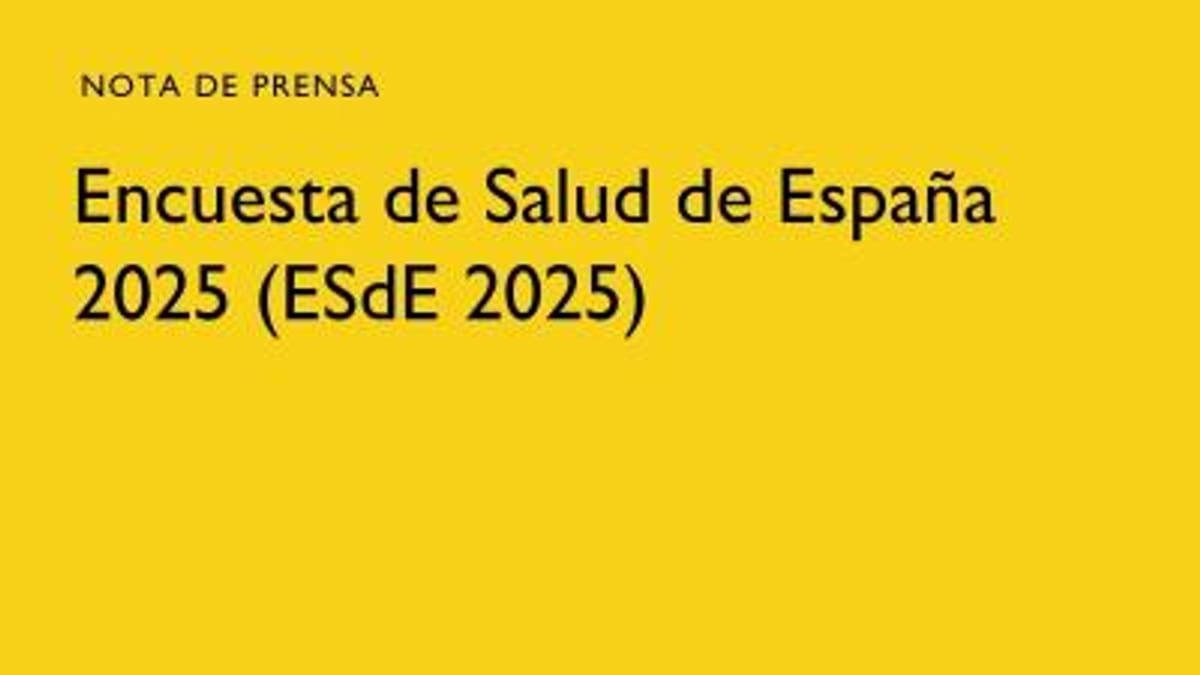 Gráfico de la Encuesta de Salud de España 2025 mostrando datos sobre consumo de tabaco y otros indicadores de salud