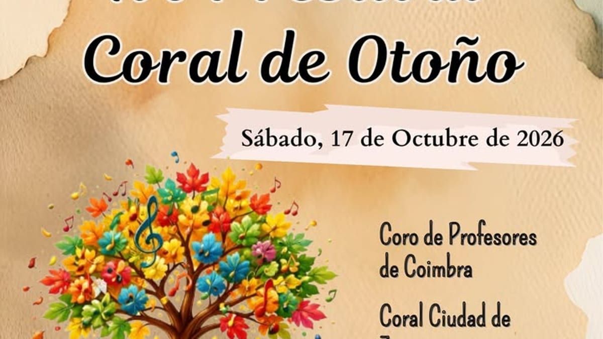 Cartel del XVI Festival Coral de Otoño de la Coral Ciudad de Zamora con fecha 17 de octubre de 2026