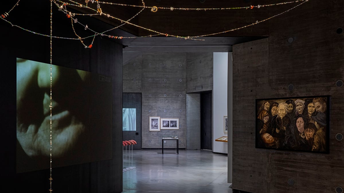 Cartel de la exposición 'La picadura de la tarántula' del Centro de Creación Contemporánea de Andalucía en Córdoba
