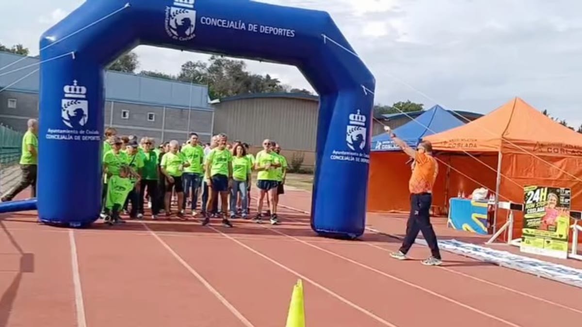 Actividad solidaria contra el cáncer en el Polideportivo Valleaguado de Coslada