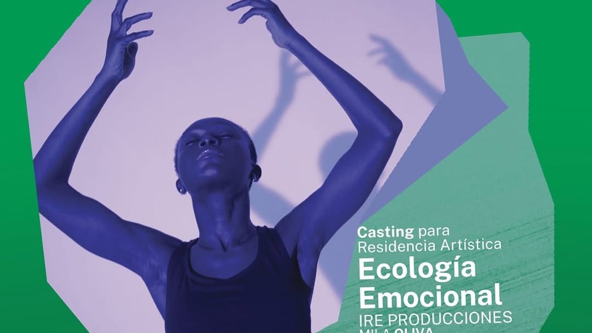 Cartel del casting para la residencia artística Ecología Emocional del Festival +LATINA en Coslada