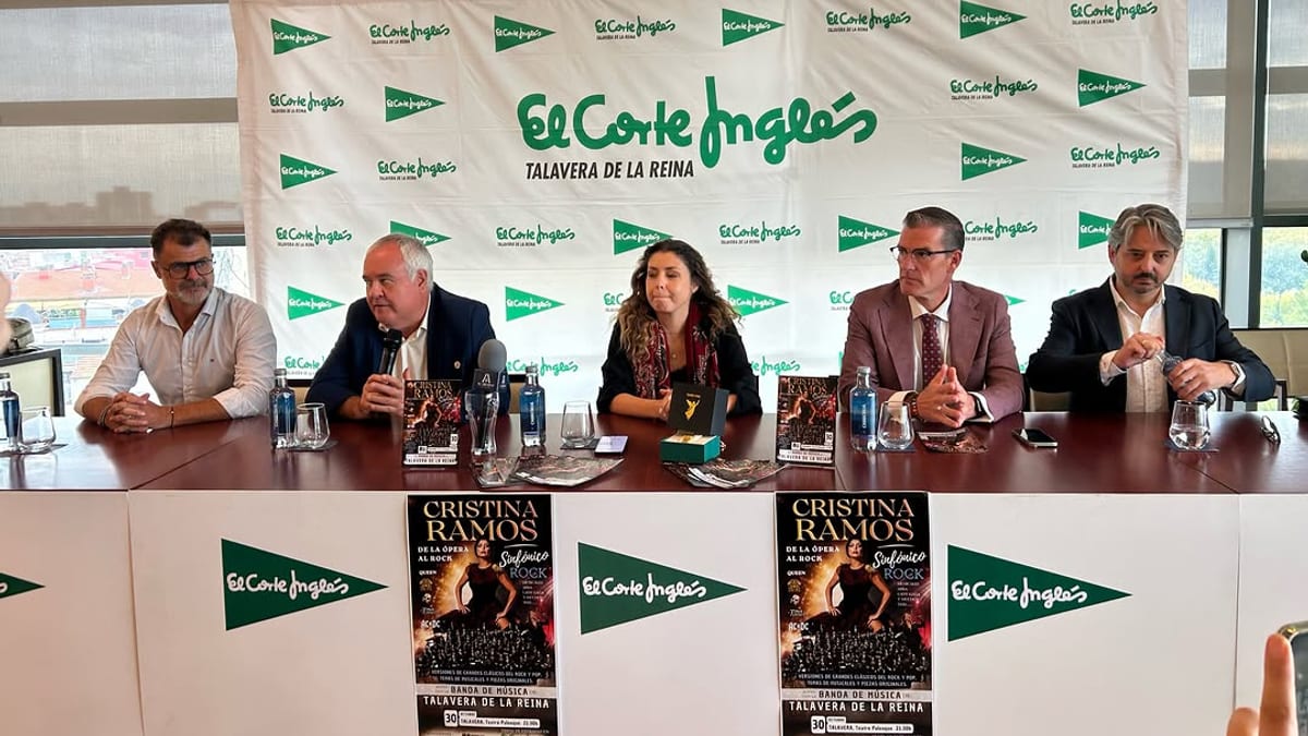 Cartel del concierto de Cristina Ramos con la Banda Municipal de Talavera de la Reina