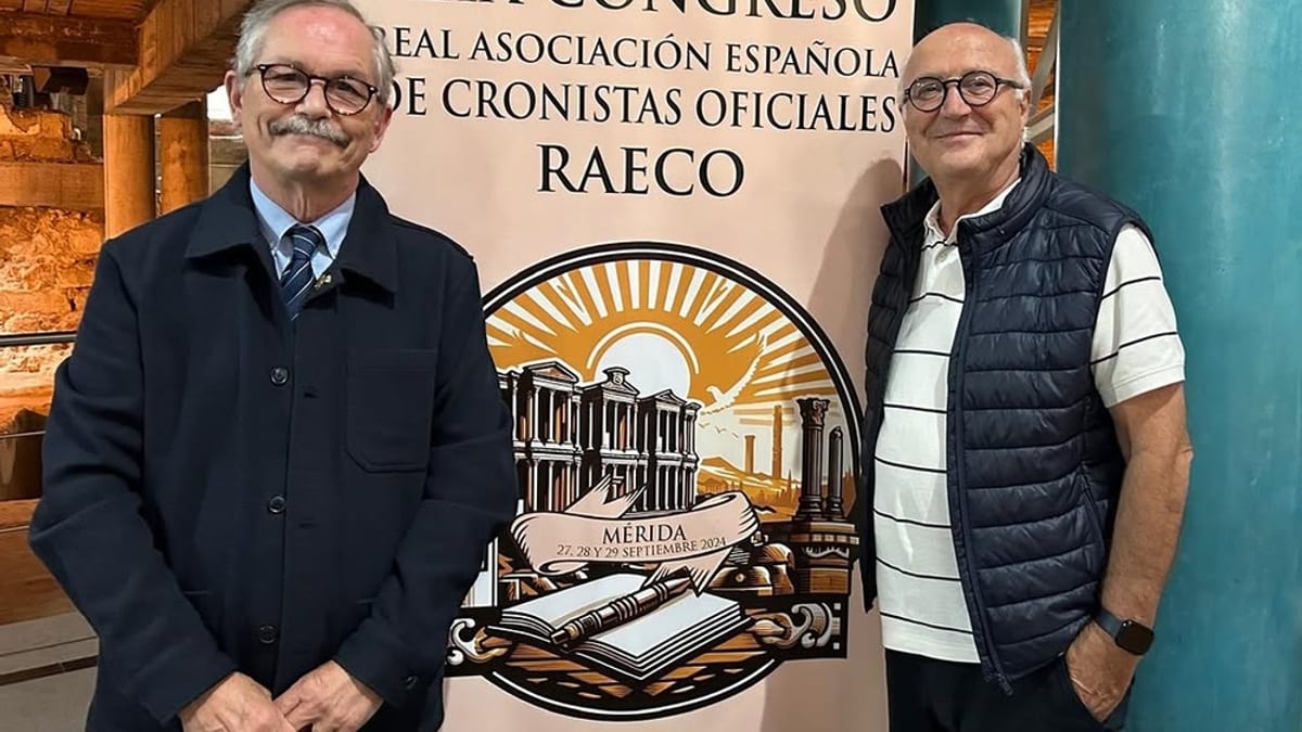 Cartel del 51 Congreso de la Real Asociación Española de Cronistas Oficiales celebrado en Mérida