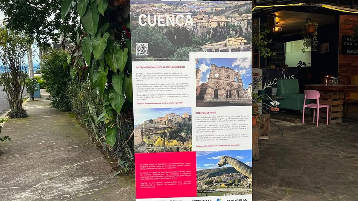 Exposición sobre Cuenca y otras ciudades Patrimonio de la Unesco en el Festival Gastronómico Español de San José, Costa Rica