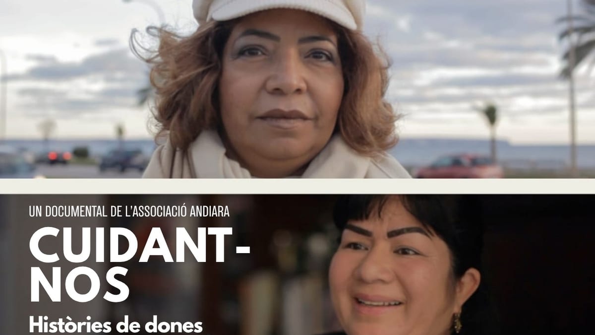 Cartel del documental Cuidant-nos con información de la proyección en Ibiza el 16 de octubre