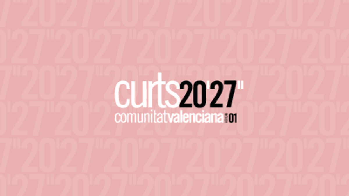Cartel de la convocatoria Curts Comunitat Valenciana 2027 del Institut Valencià de Cultura