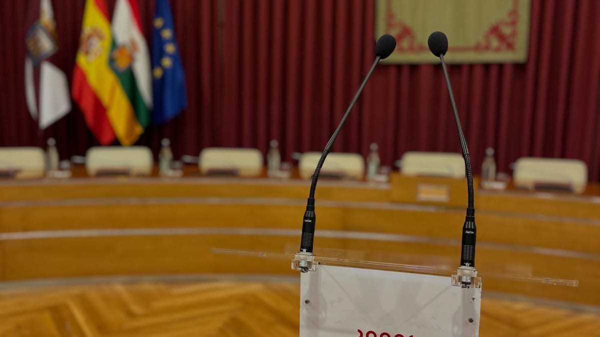 Cartel promocional del Debate del Estado de la Ciudad de Logroño con intervención del alcalde Conrado Escobar