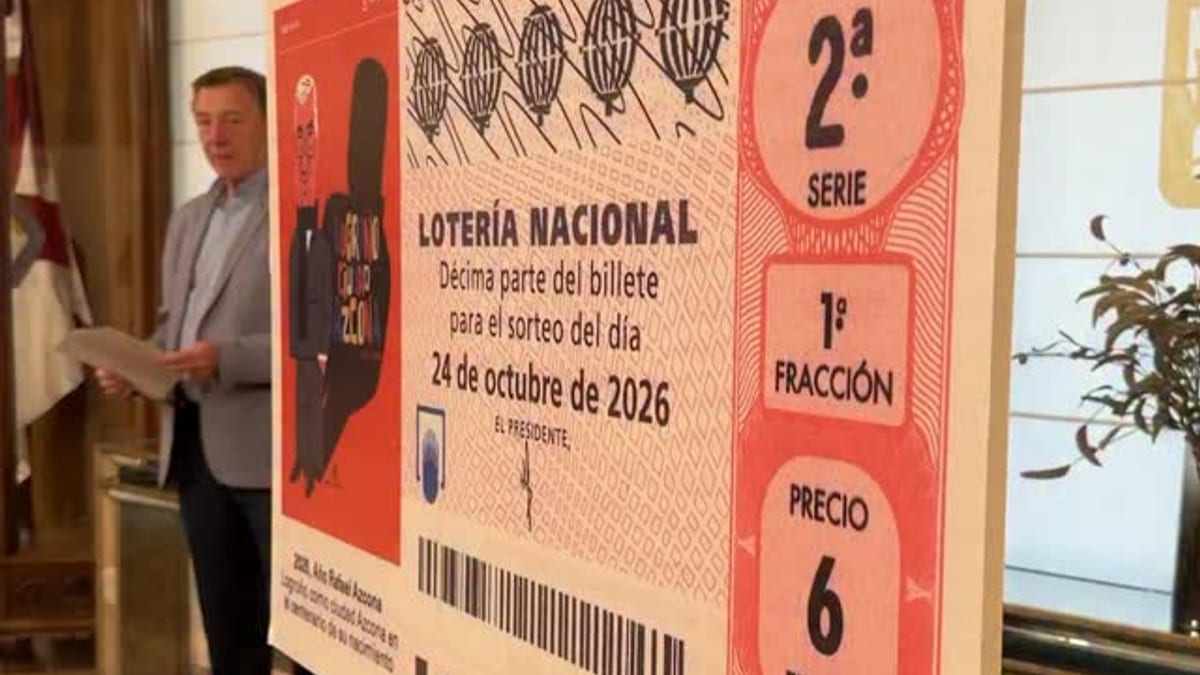 Décimo de Lotería Nacional del Año Rafael Azcona para el sorteo del 24 de octubre de 2026