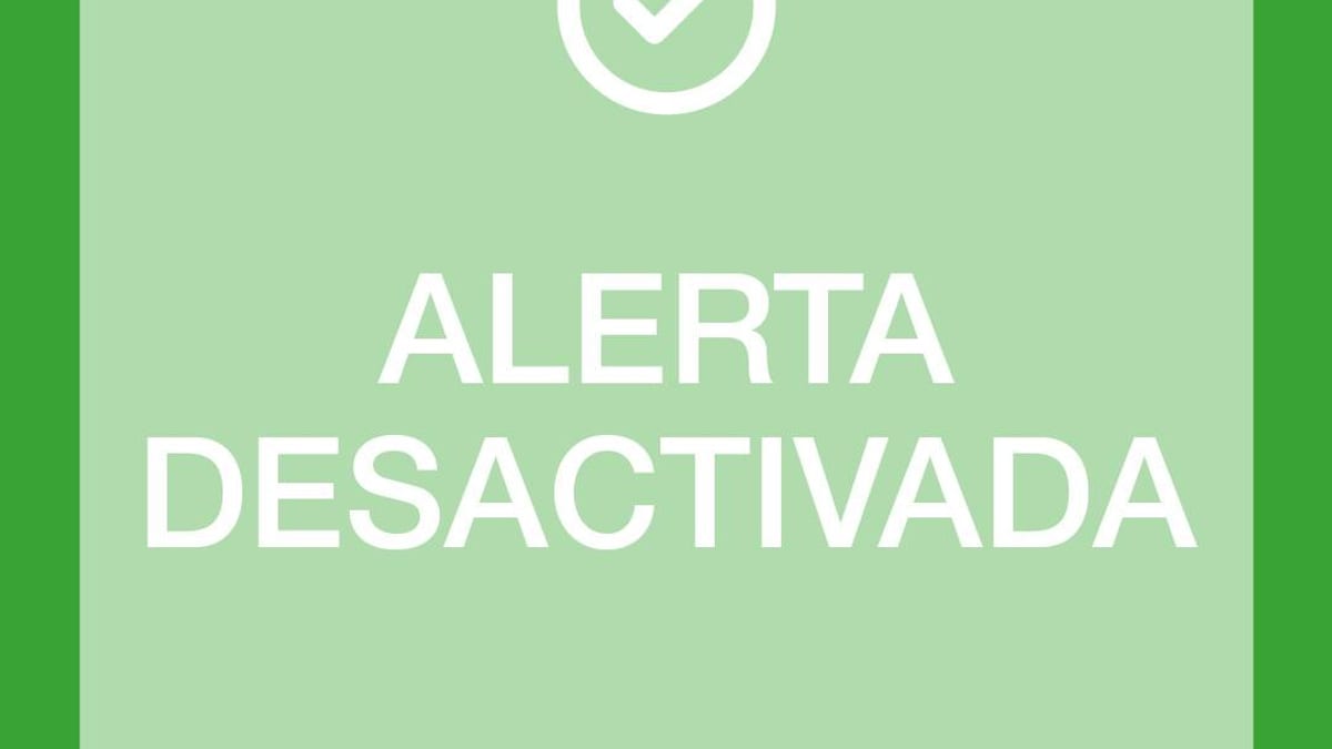 Cartel de alerta desactivada del Ayuntamiento de Valencia con indicación de llamar al 112 en caso de emergencia