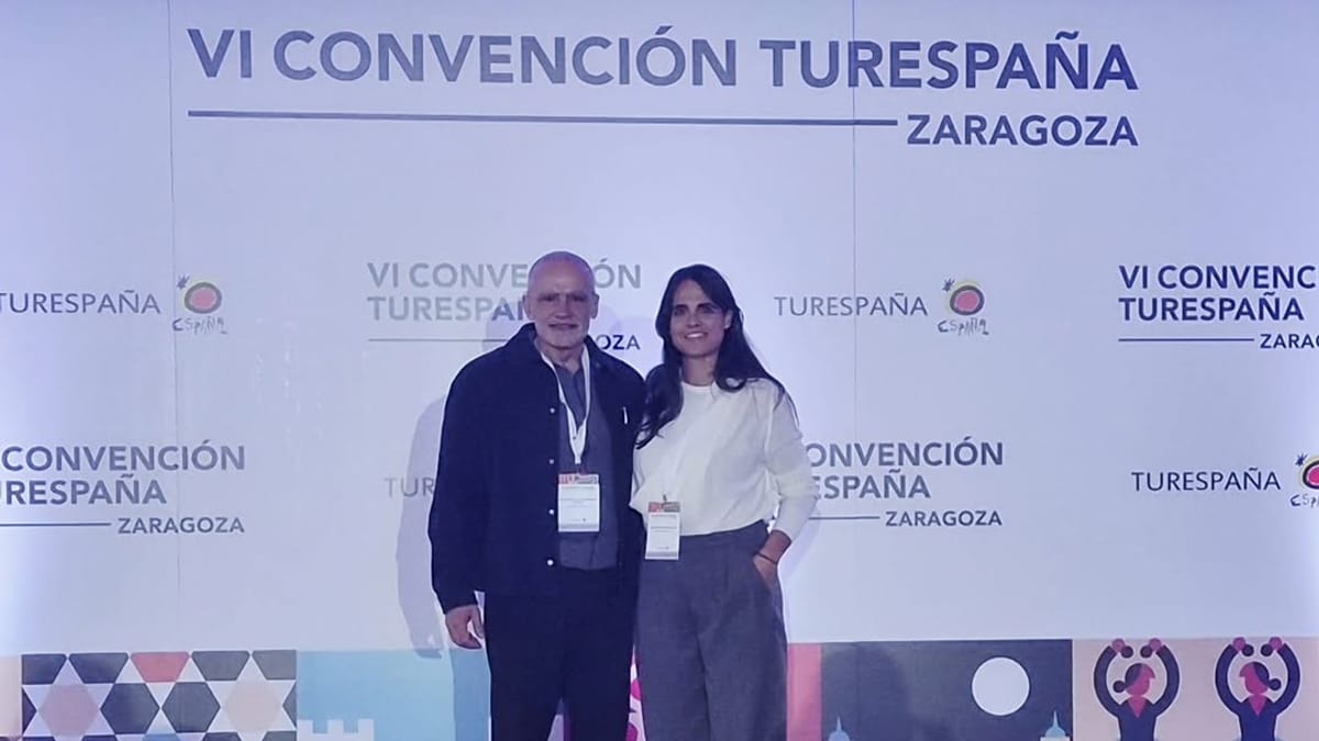 Stand de Destino Huelva en la VI Convención Turespaña celebrada en Zaragoza