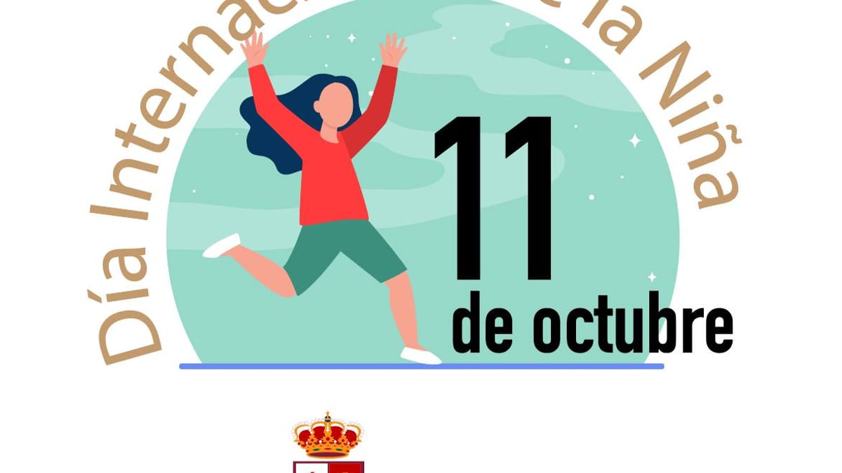 Cartel del Día Internacional de la Niña del 11 de octubre del Ayuntamiento de Illescas