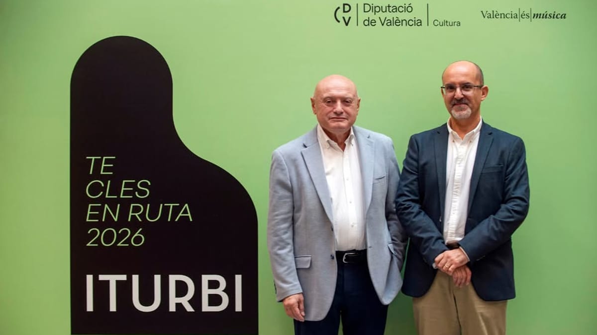 Cartel del ciclo de conciertos Tecles en Ruta 2026, Festival Amparo Iturbi, de la Diputació de València