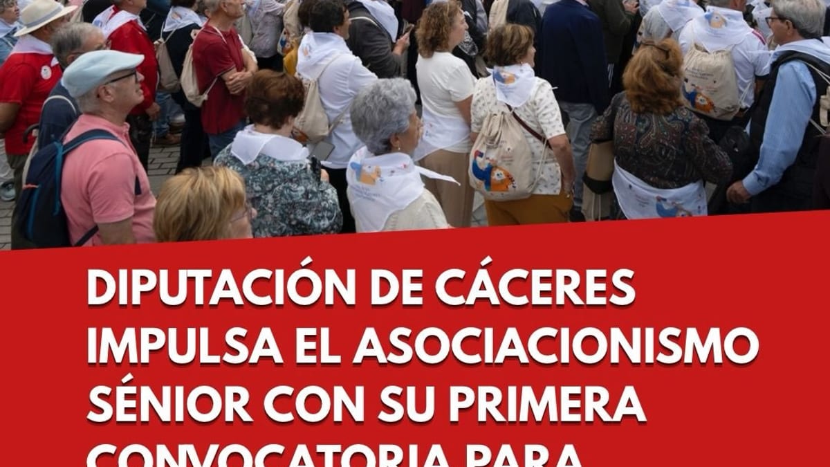 Campaña de la Diputación de Cáceres sobre impulso del asociacionismo sénior y envejecimiento activo