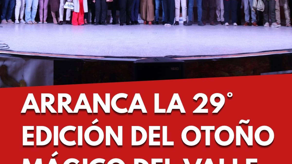 Cartel de la 29 edición del Otoño Mágico del Valle del Ambroz organizado por la Diputación de Cáceres