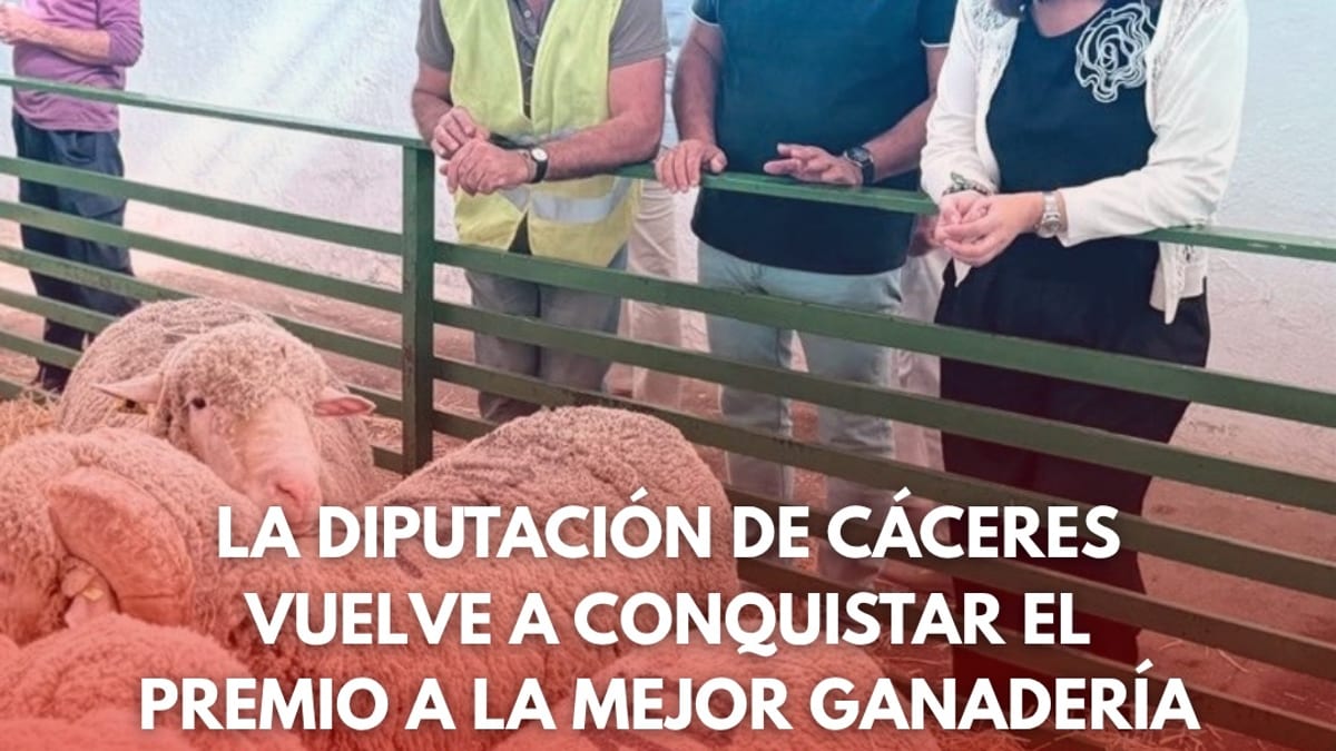 Premiación de la Diputación de Cáceres por Mejor Ganadería en la Feria Internacional Ganadera de Zafra