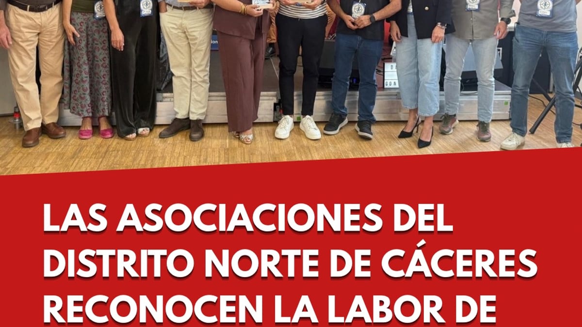 Acto de reconocimiento de la Diputación de Cáceres a personas y entidades del Distrito Norte