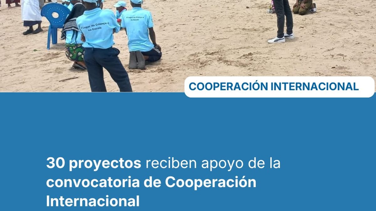 Cartel de la convocatoria de Cooperación Internacional de la Diputación de Cádiz con información sobre los 30 proyectos de desarrollo seleccionados para 2026