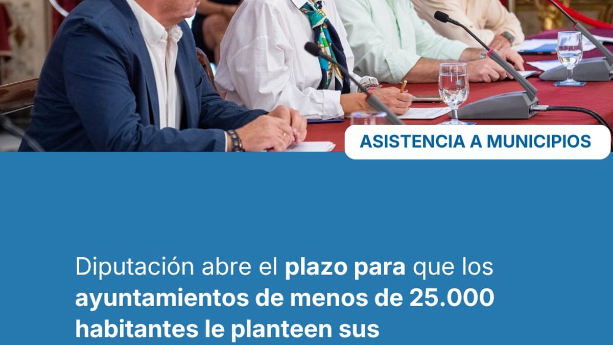 Cartel informativo del Plan AIDA 2027-2028 de la Diputación de Cádiz para asistencia digital a municipios