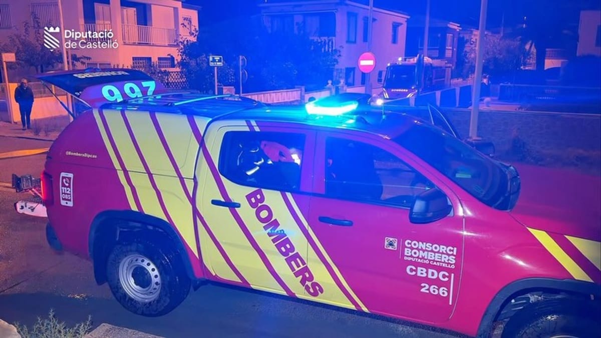 Trabajos de achique realizados por la Diputación de Castellón en Almassora durante la madrugada tras episodio de lluvias