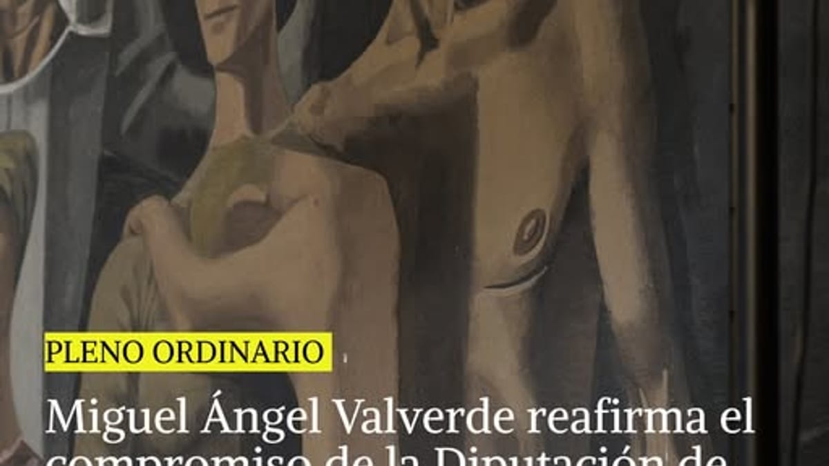 Miguel Ángel Valverde, presidente de la Diputación de Ciudad Real, durante la sesión plenaria