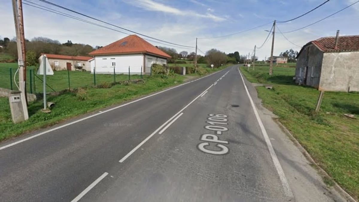 Señalización de obras en carretera provincial de A Coruña
