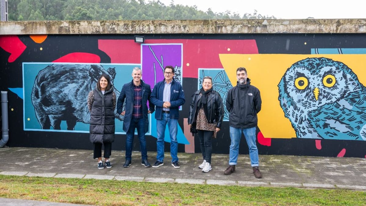 Murales de la III edición del proyecto Arte no Camiño presentados por la Diputación de A Coruña