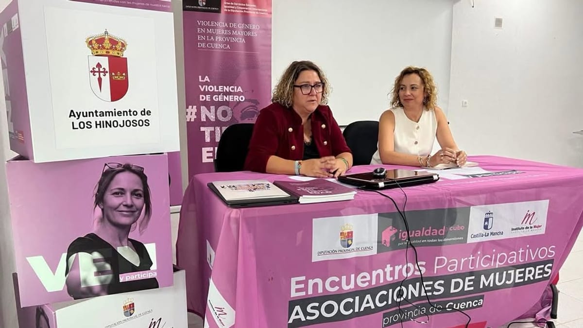 Encuentros participativos con asociaciones de mujeres de la provincia de Cuenca. Violencia de género en mujeres mayores. Igualdad Castilla-La Mancha.