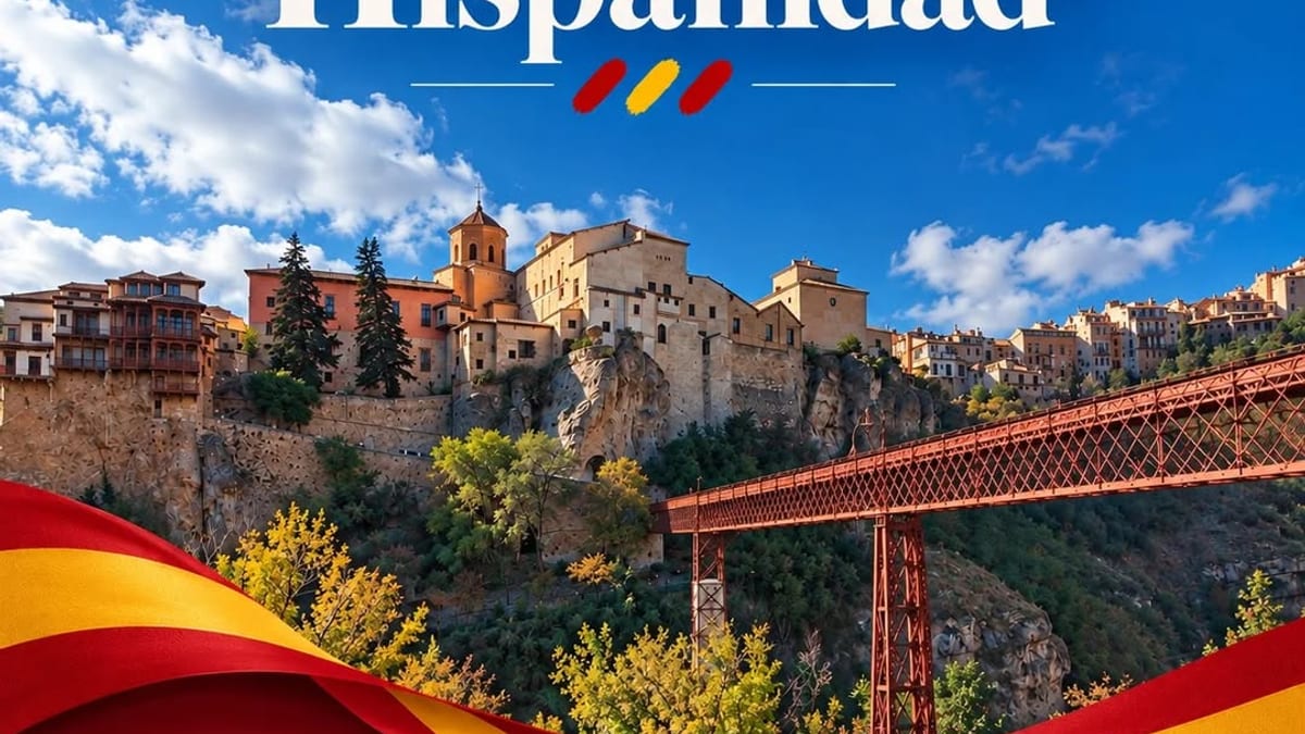 Cartel del Día de la Hispanidad 2024 difundido por la Diputación de Cuenca